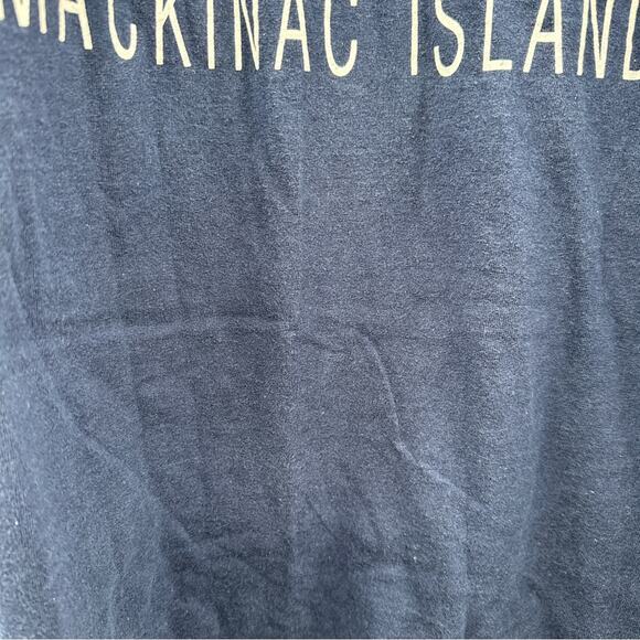 Vintage 90s Looney Tunes Taz Mackinac Island Short‎ Sleeve Tee Shirt Size L - Picture 6 of 8